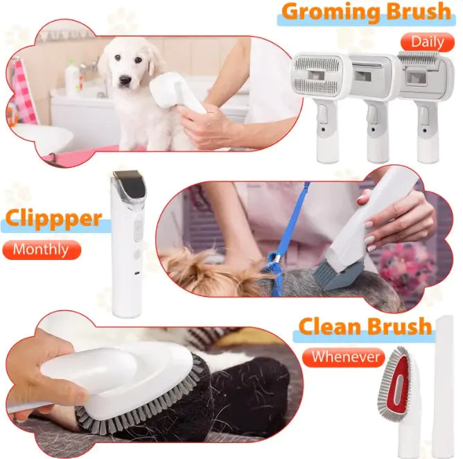 Pet Suction And Scissors All-in-one Machine