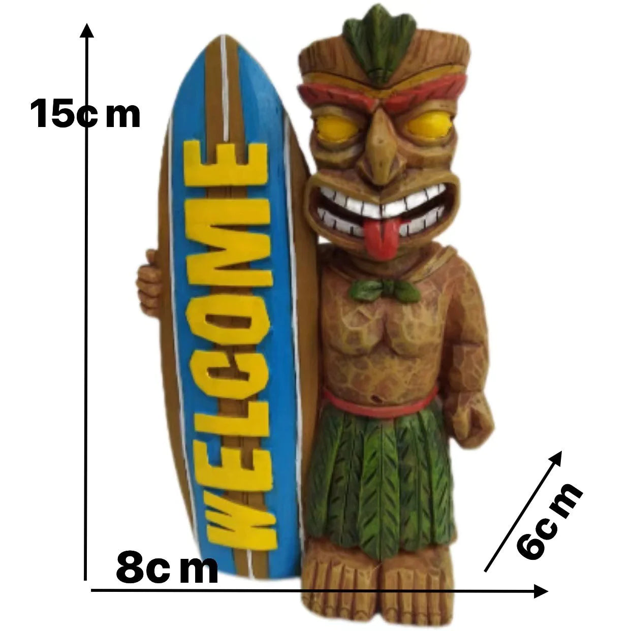 Tropical Surfboard Garden Totem