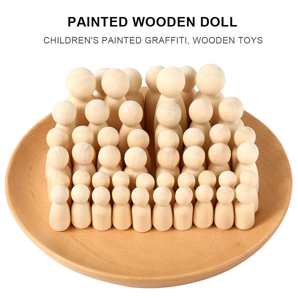 Wooden Peg Dolls Toys