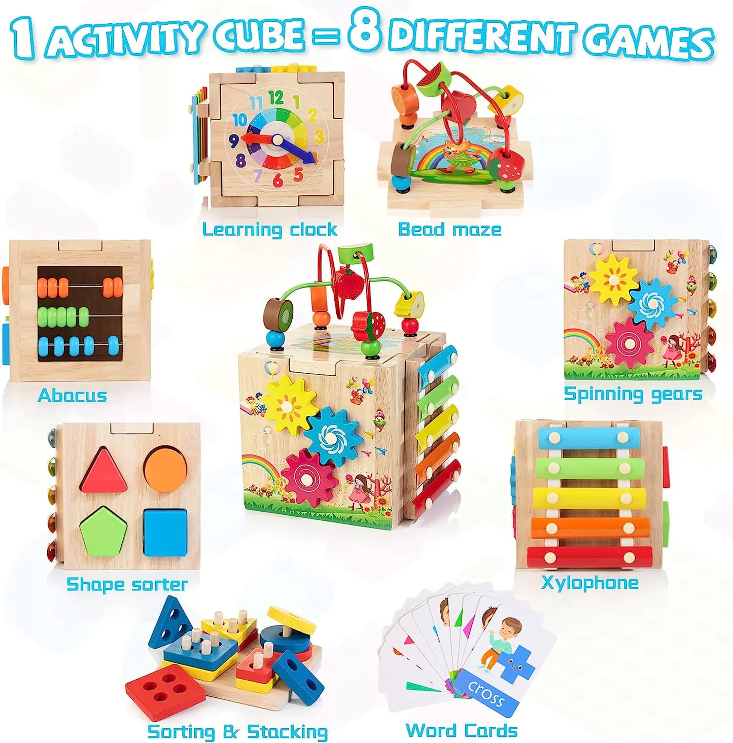 8-in-1 Montessori Toys for Toddlers